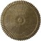 Ekena Millwork Shakuras Ceiling Medallion (Fits Canopies up to 5"), 24"OD x 3"P, Mississippi Mud Crackle CM24SHMMC - alternate 1